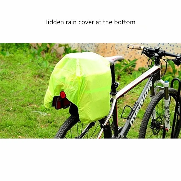 Mountain Bike Rear Shelf Bag Riding Bag Long And Short Distance Waterproof Pack(Black)