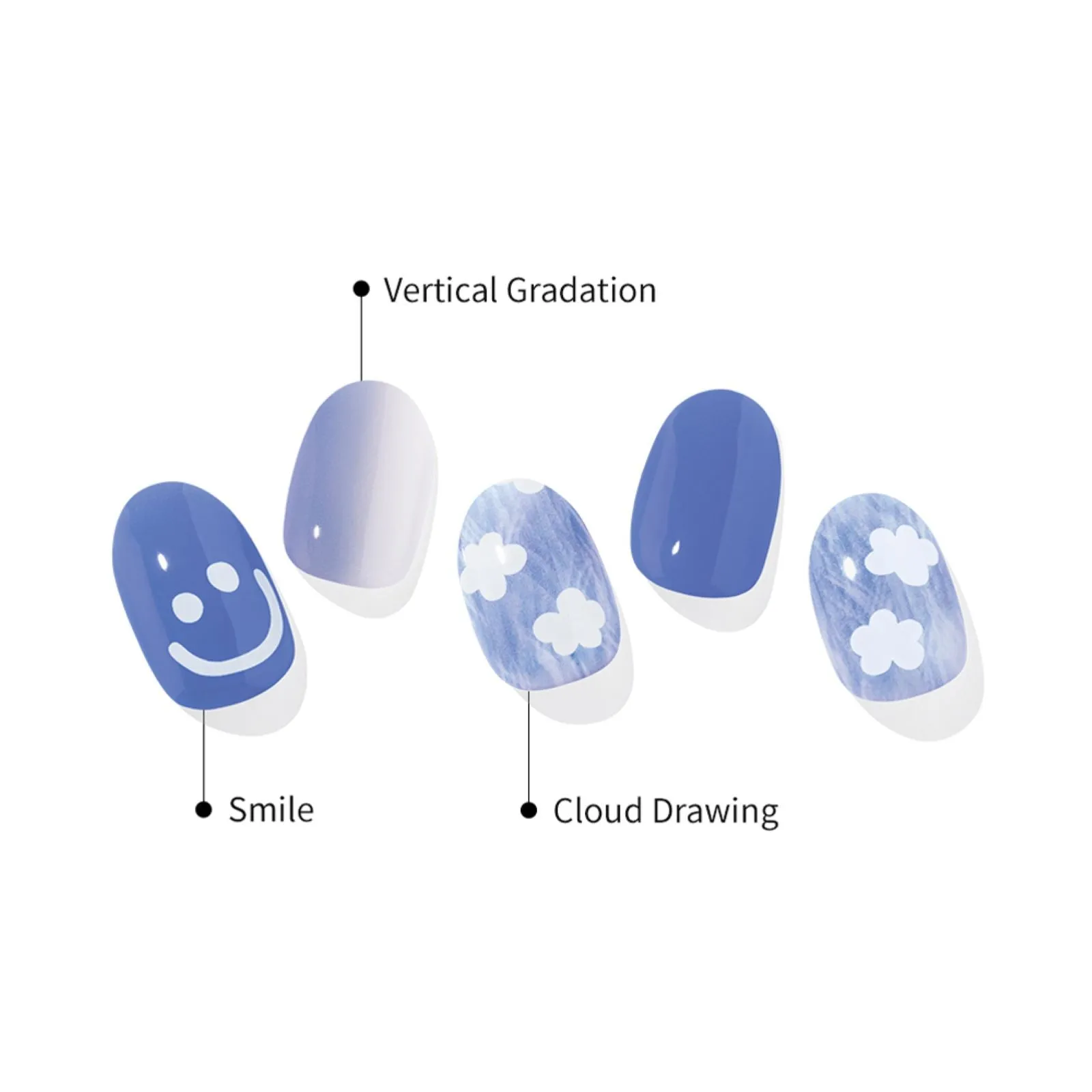 N Cotton Cloud Manicure Semi-cured Gel Nail Strips