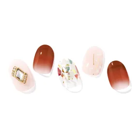 N Rose Syrup Semi-cured Gel Nail Strips