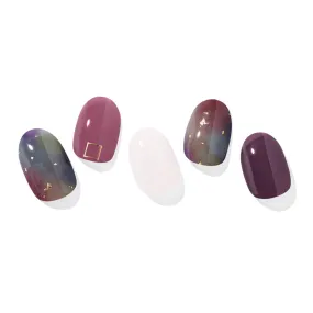 N Tie-dye Manicure Semi-cured Gel Nail Strips