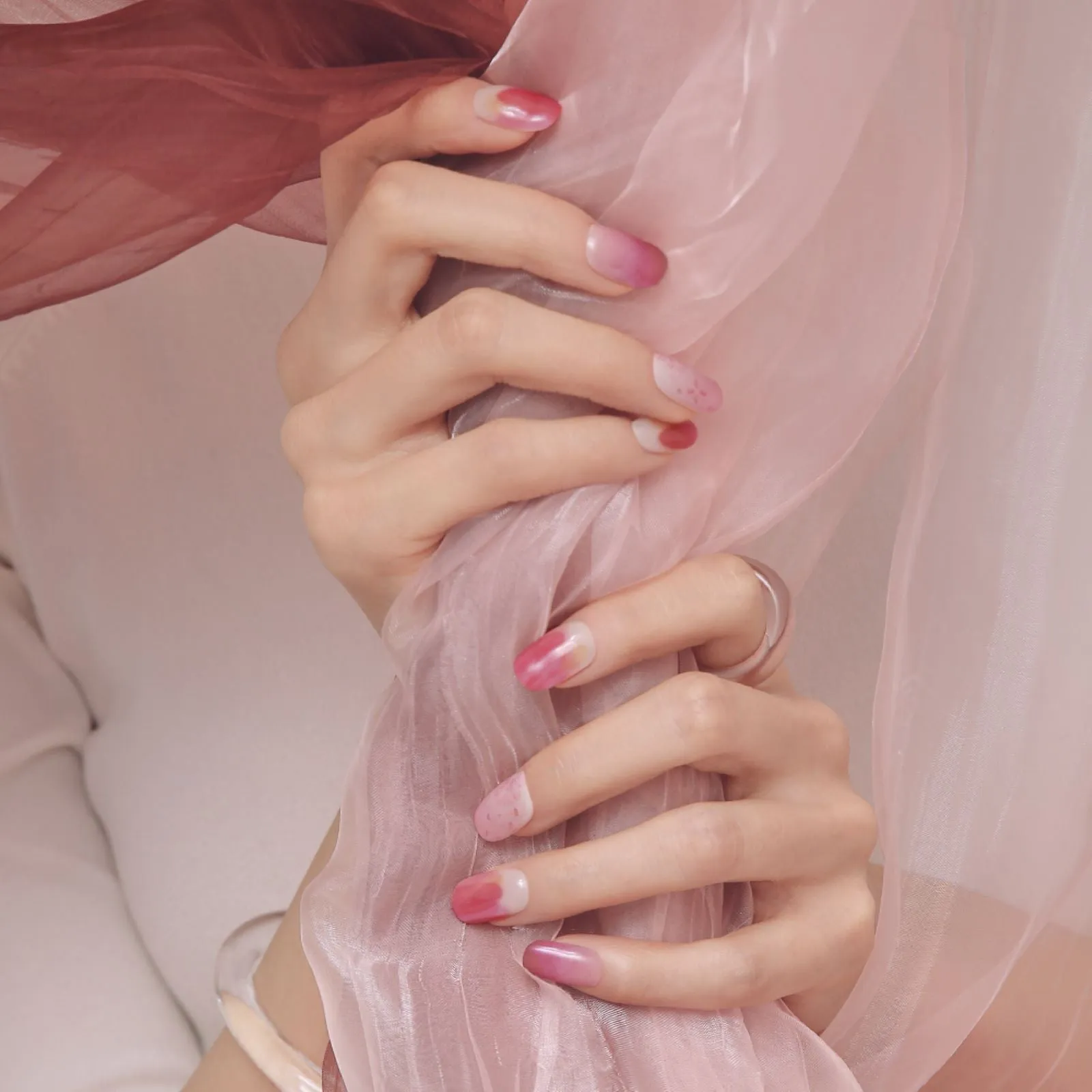 N Tinted Manicure Semi-cured Gel Nail Strips ND-329