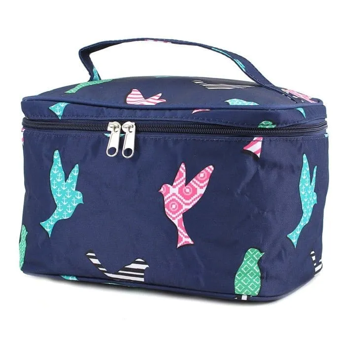 NC70-26 Bird Print Cosmetic/Makeup Bag