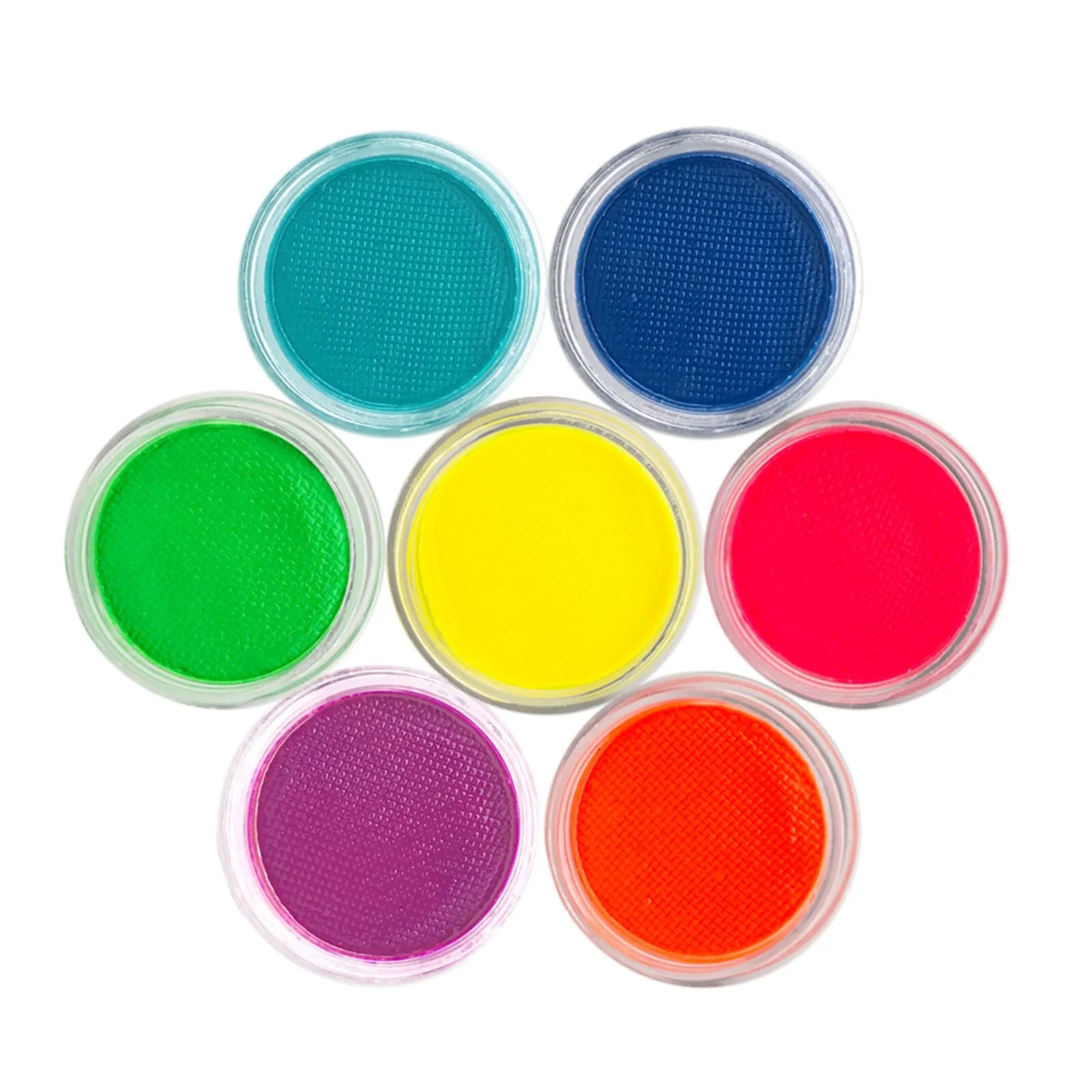 Neon Cake Water Activated Eyeliner Set Rainbow Color Aqua UV Glow Blacklight Body Face Paint Coloured Eye Liner Cream Makeup