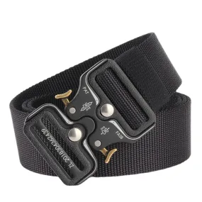 New Quick Release Cobra Release Buckle Outdoor Casual Dual-Use Tactical Belt