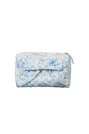 Octavia Quilted Bow Cosmetic Travel Bag