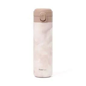 One-Touch Stainless Steel Bottle 480Ml Marble Brown