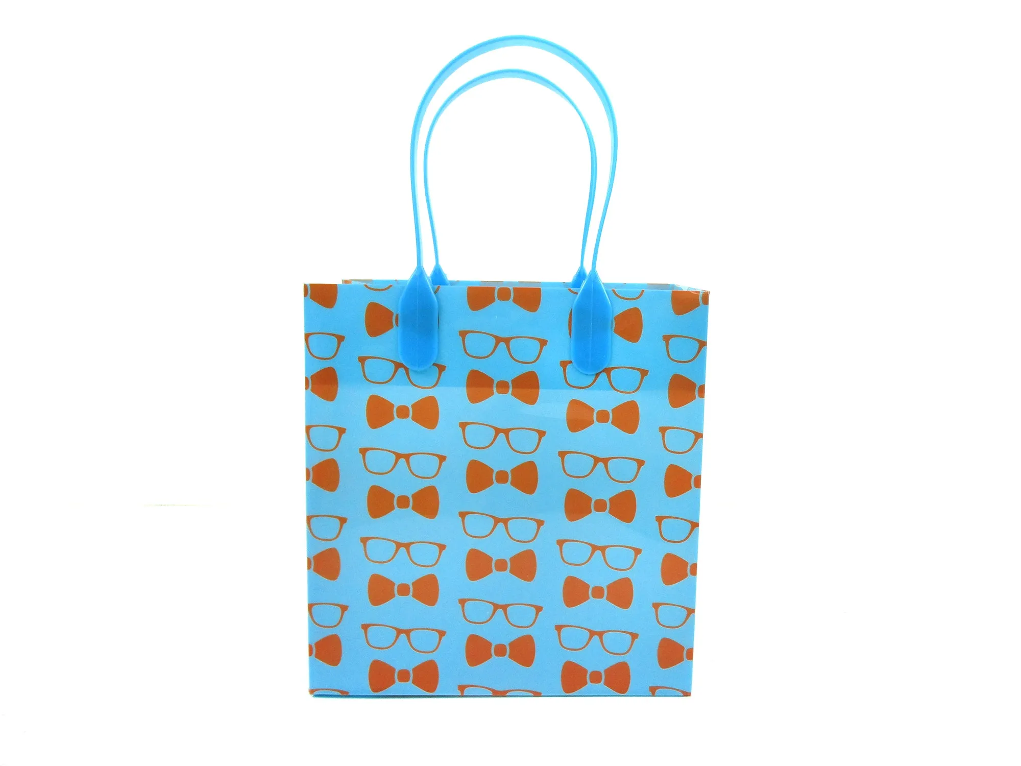 Orange Bow Tie Suspenders Party Favor Bags Treat Bags - Set of 6 or 12
