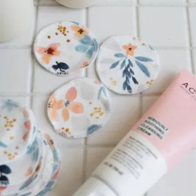 Organic Cotton Rounds - Fawn Florals