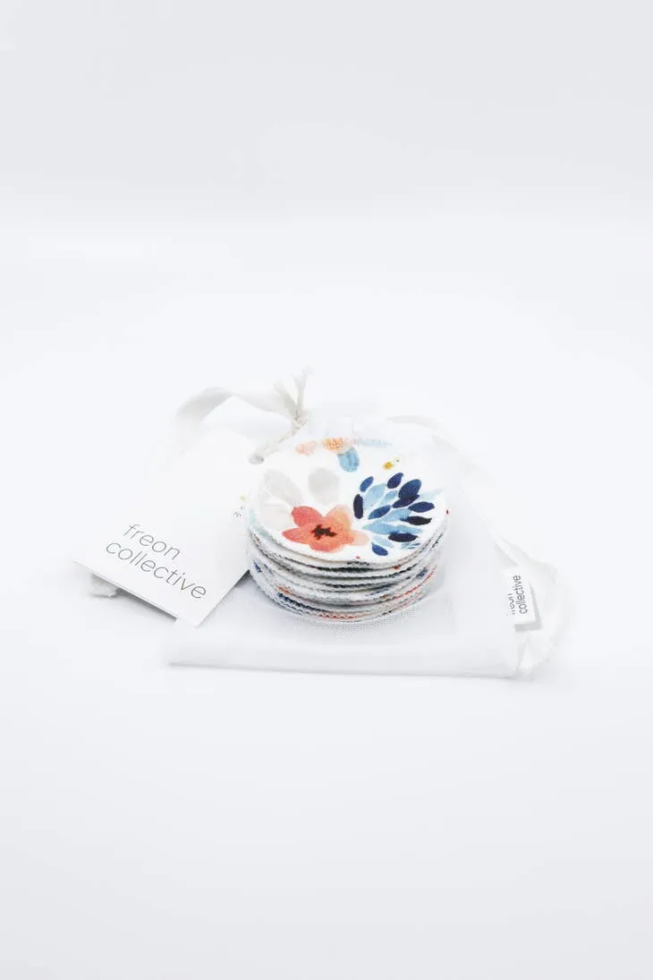 Organic Cotton Rounds - Fawn Florals