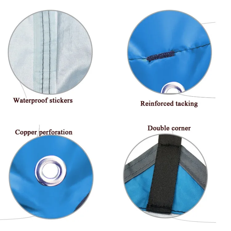 Outdoor Camping Sunshade Waterproof and Moisture-proof Floor Mat Ultra-light Canopy,Size: 320 x 250cm (Sky Blue)