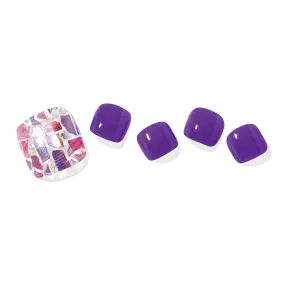 P Orchid Pedicure Semi-cured Gel Nail Strips
