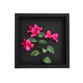 Paper Flowers Shadow Box 25x25 - Confetti
