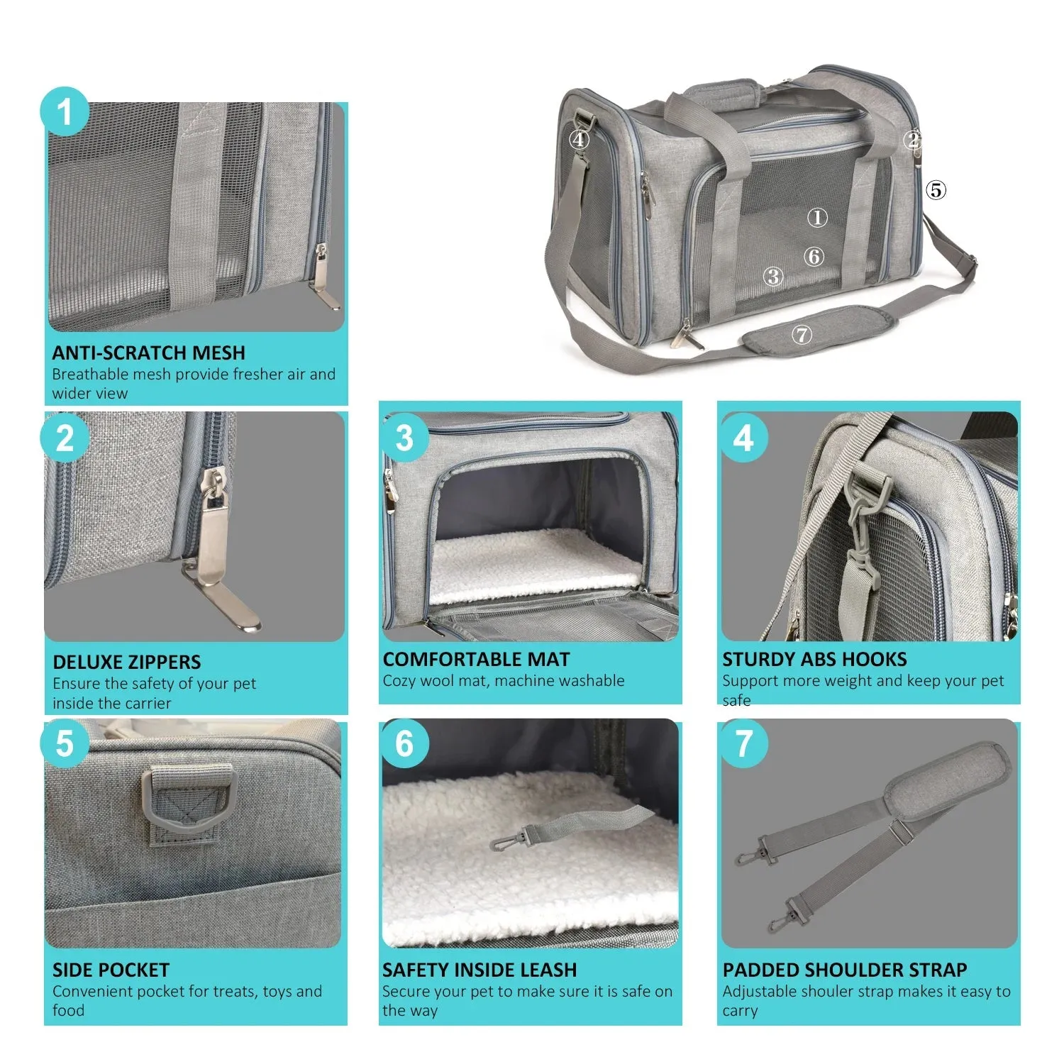 Pat and Pet Emporium | Pet Carriers | Dog Cat Carrier Backpack