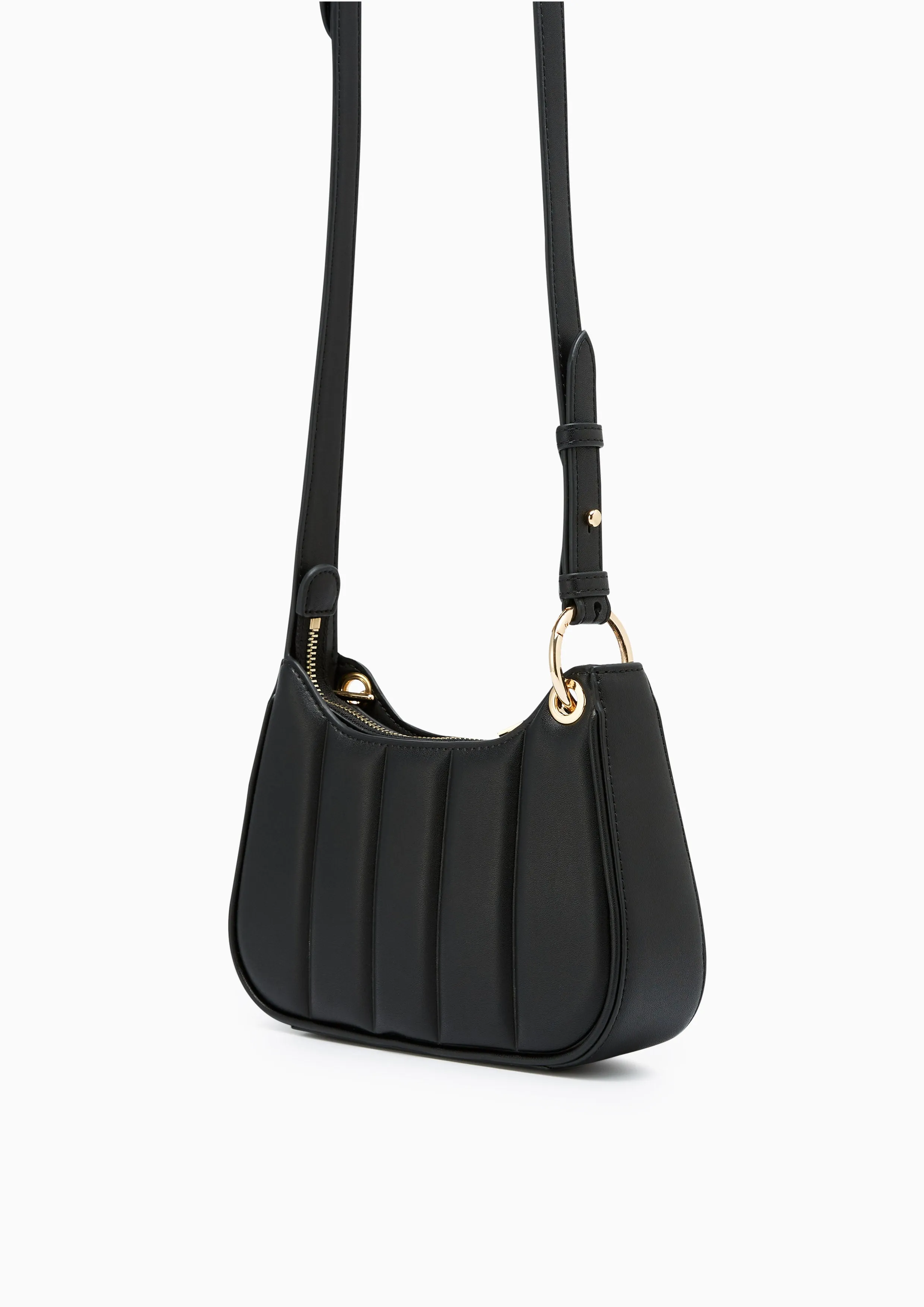 Patti Saddle Crossbody Bag - Black