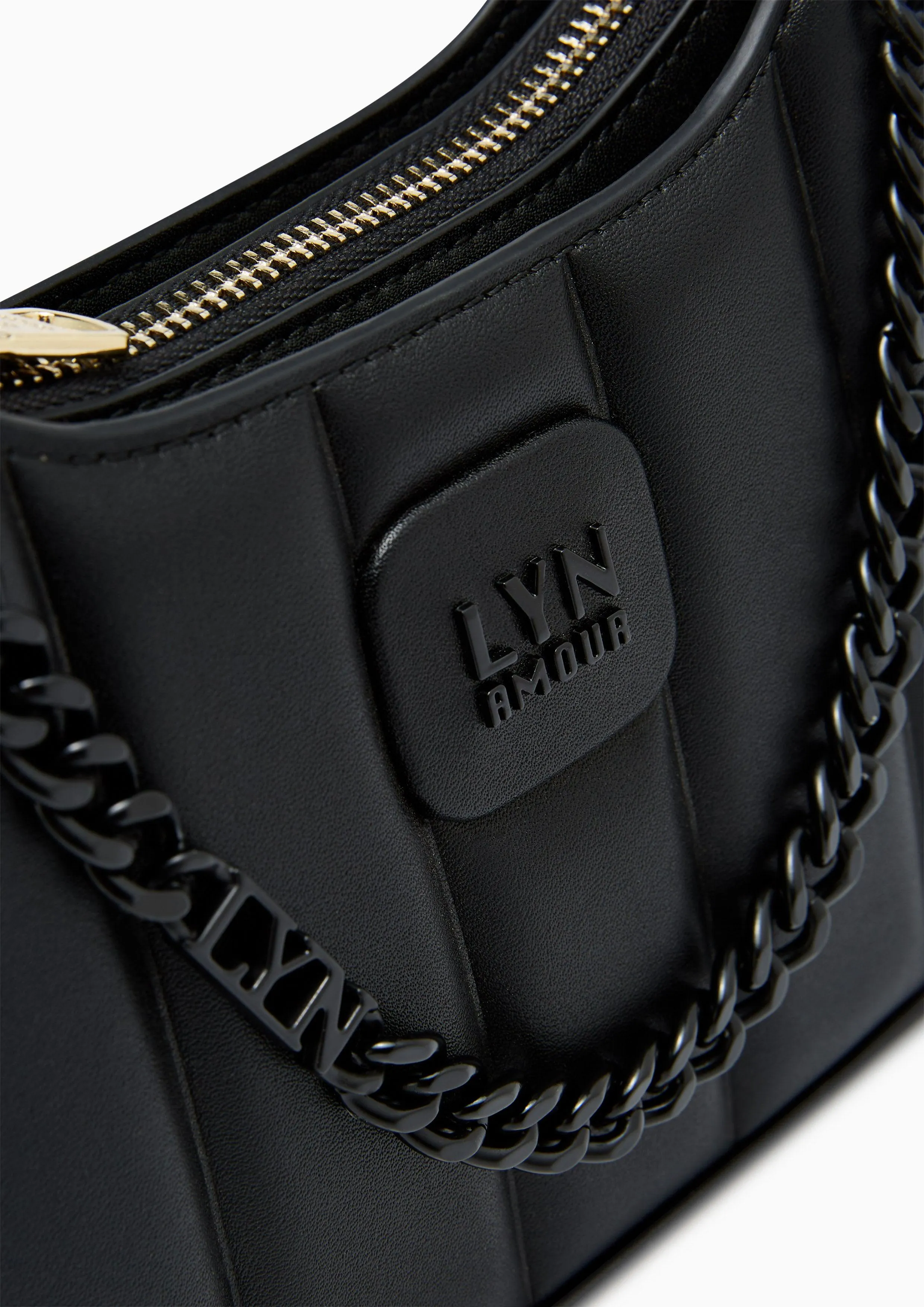 Patti Saddle Crossbody Bag - Black