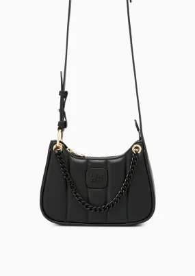 Patti Saddle Crossbody Bag - Black