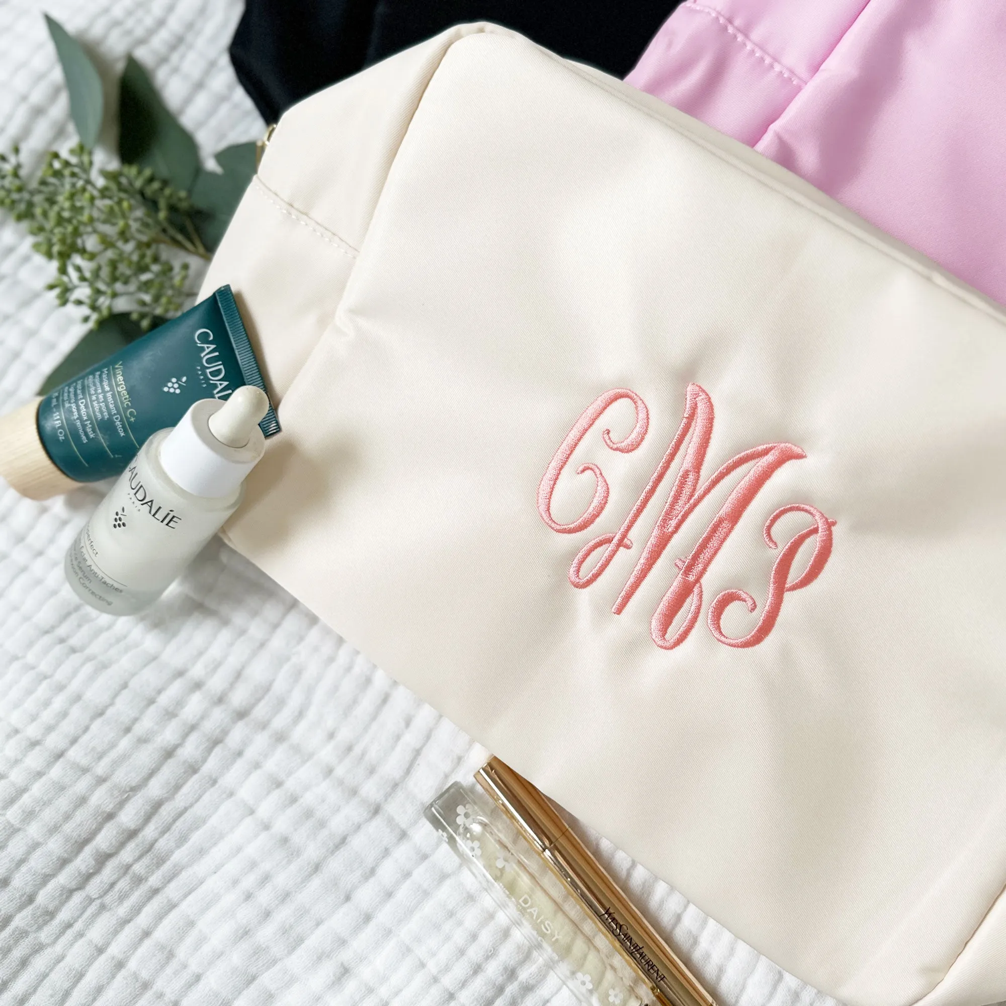 Personalized June Nylon Cosmetic Bag