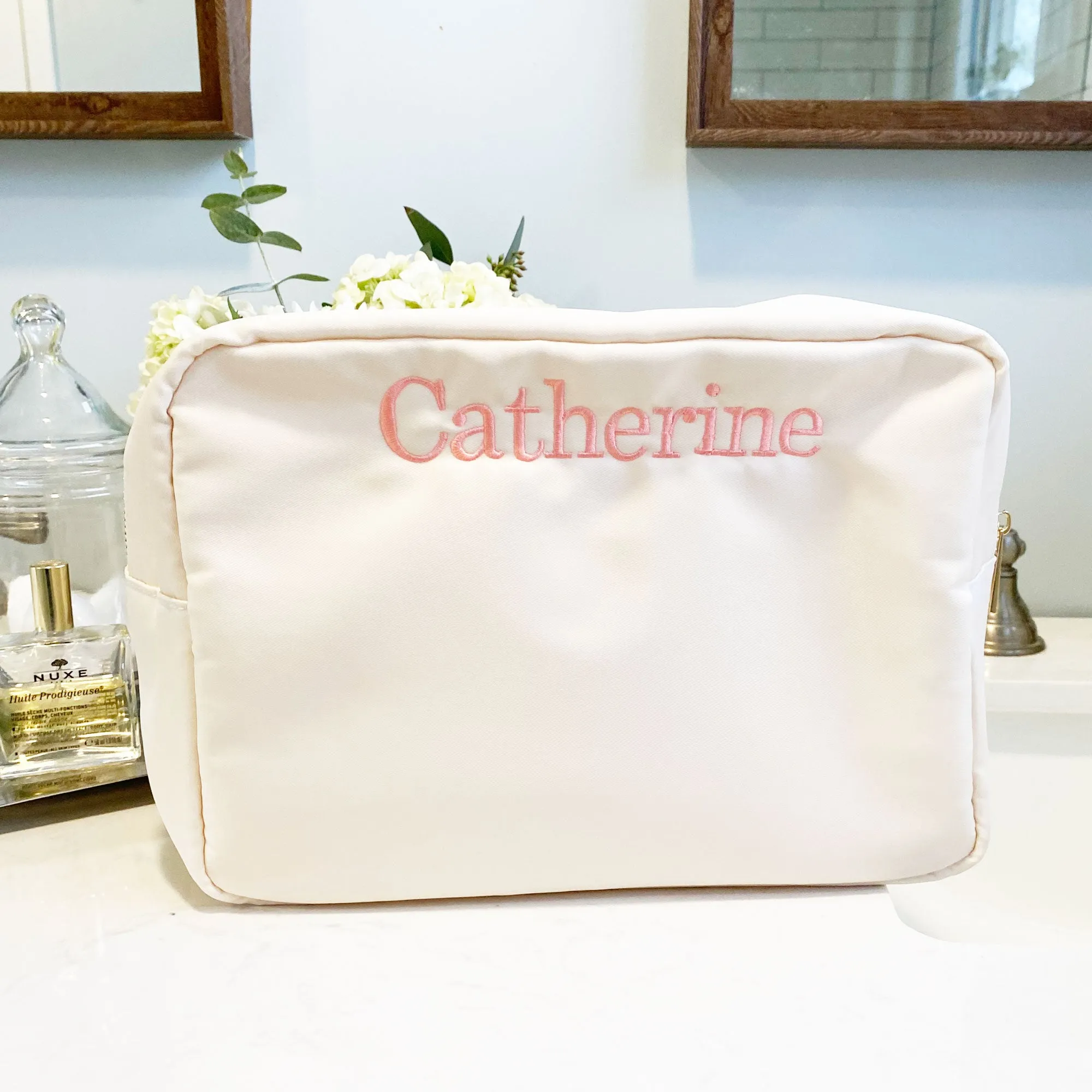Personalized June Nylon Cosmetic Bag