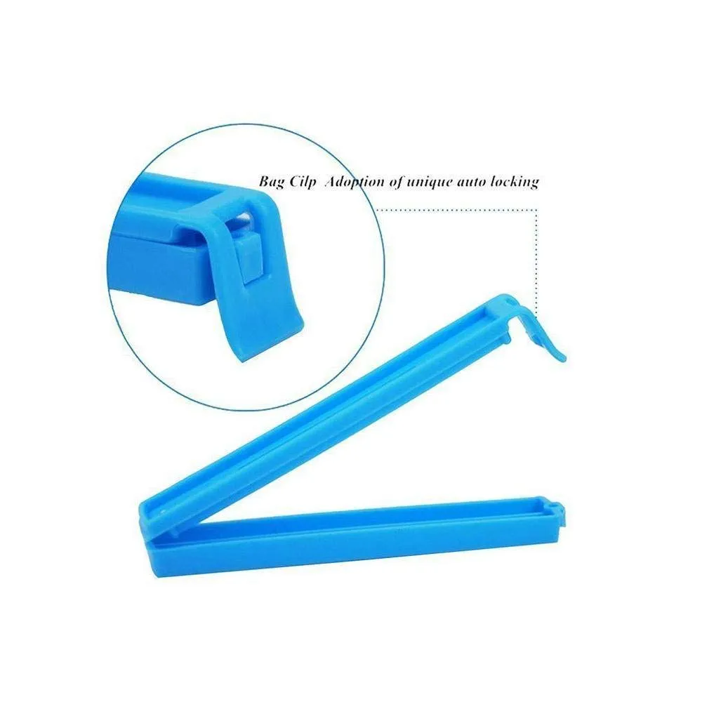 Plastic Food Snack Bag Pouch Clip Sealer for Keeping Food Fresh for Home Kitchen Camping Snack Seal Sealing Bag Clips (Multi Color) | Pouch Clip Sealer - Set of 18 pcs