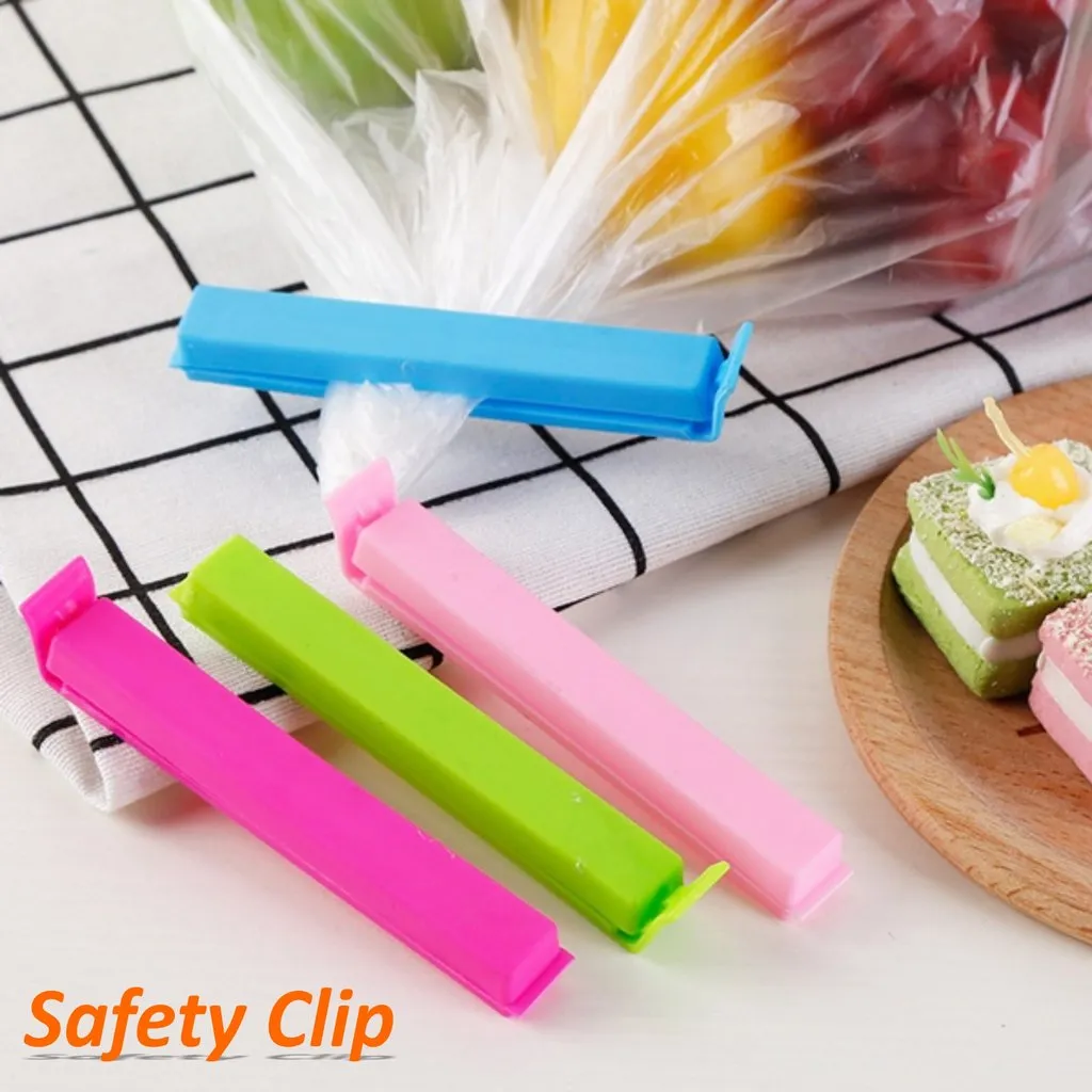 Plastic Food Snack Bag Pouch Clip Sealer for Keeping Food Fresh for Home Kitchen Camping Snack Seal Sealing Bag Clips (Multi Color) | Pouch Clip Sealer - Set of 18 pcs
