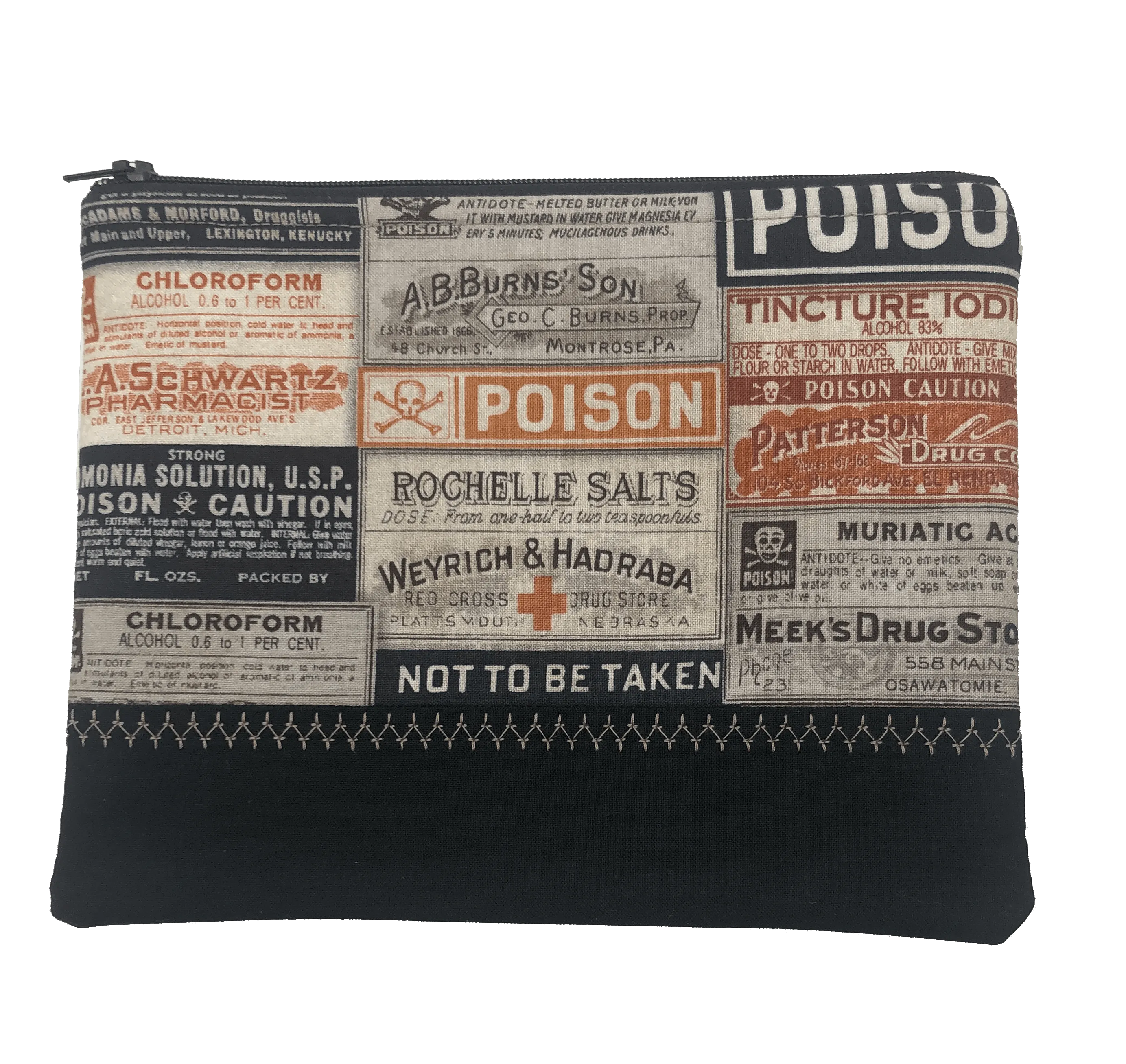 Poison Label Cosmetic Bag