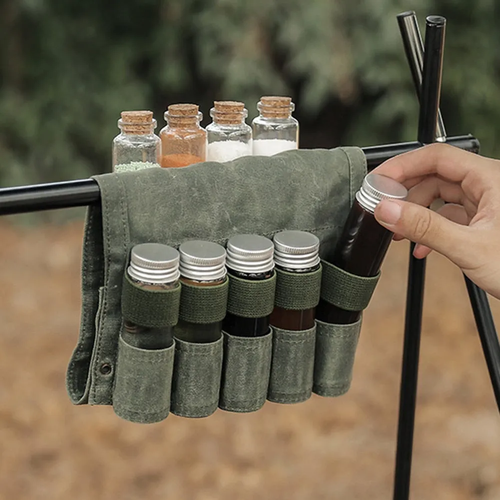 Portable Spice Bottle Set Bag