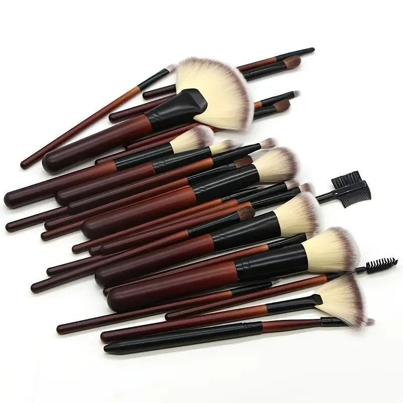 Professional 26pcs Makeup Brushes Set Eye Lip Face Cosmetic Make Up Brush Kit With Leather Bag Soft