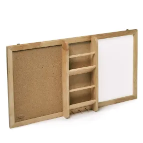 Prosumer'S Choice Combination Magnetic Whiteboard & Corkboard, Combo Dry Erase White