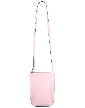 Recycled Leather Pink Crossbody Mini Bag