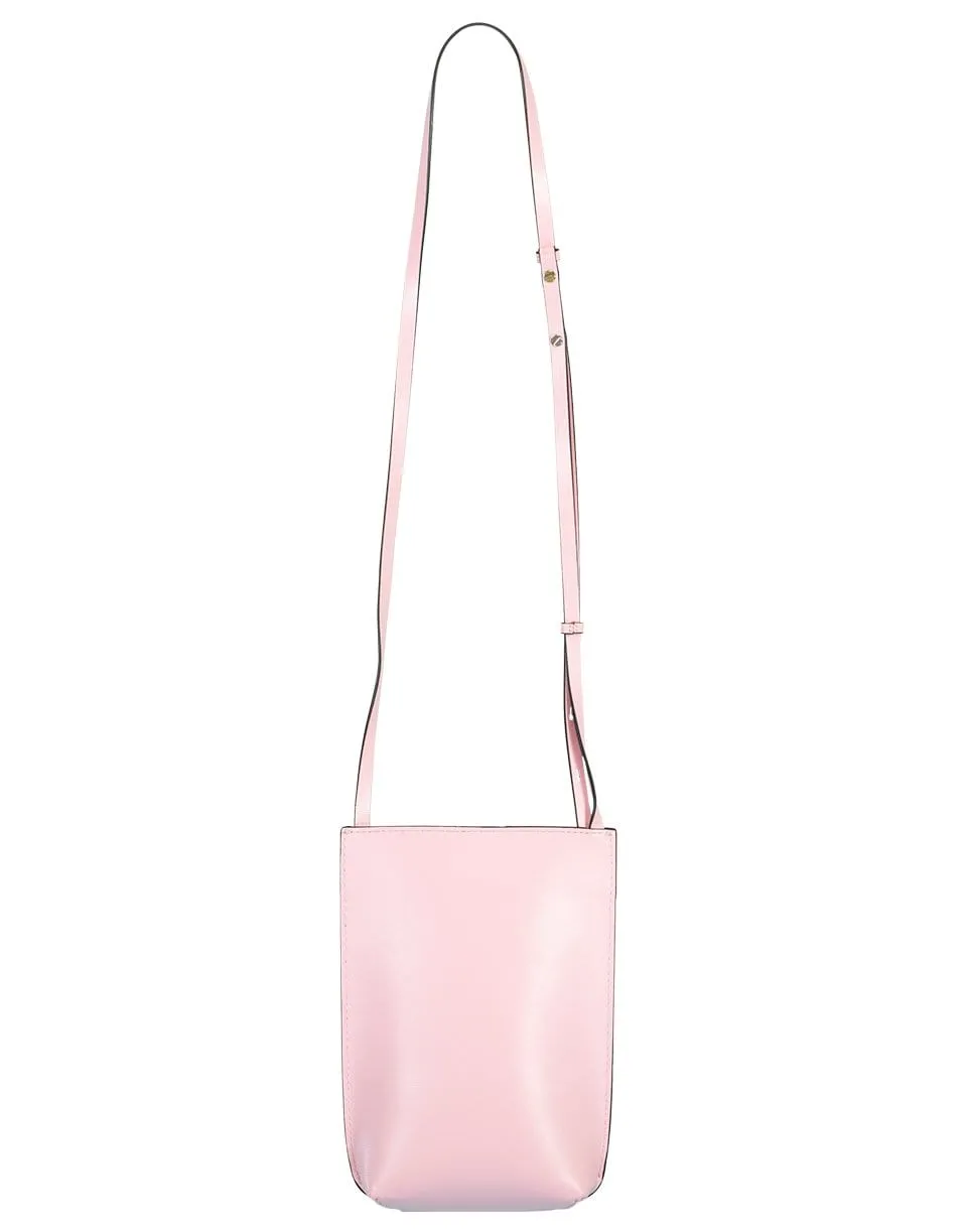 Recycled Leather Pink Crossbody Mini Bag