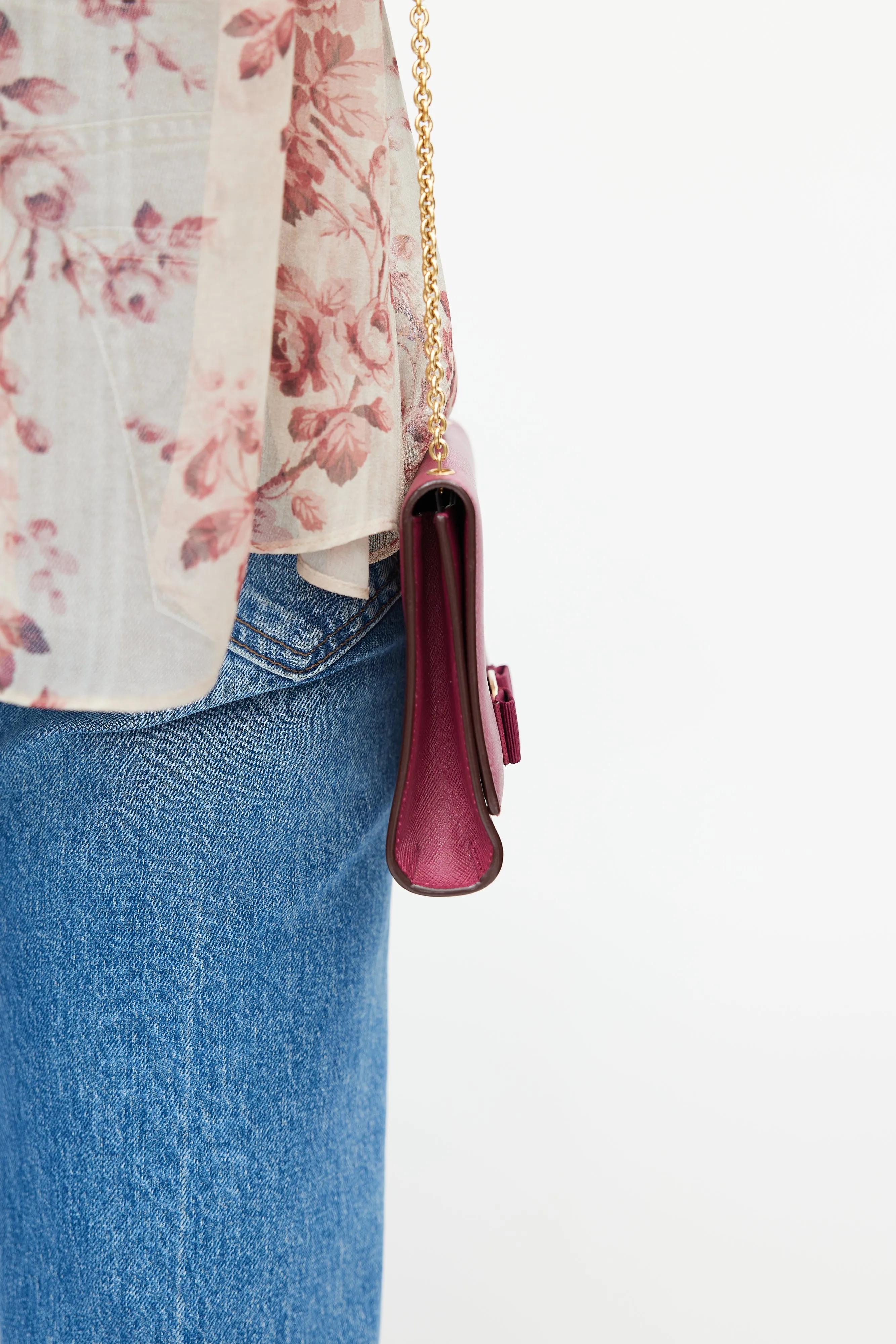 Red Vara Bow Shoulder Bag