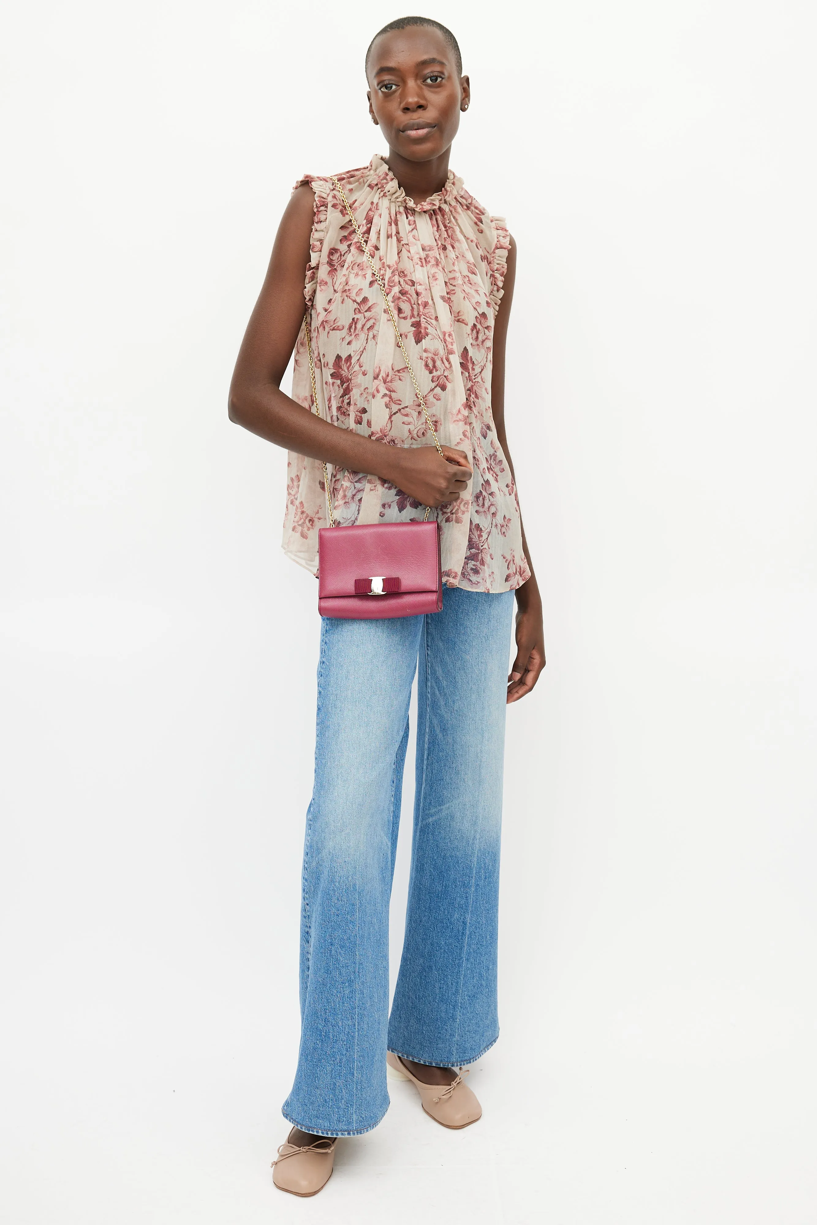 Red Vara Bow Shoulder Bag
