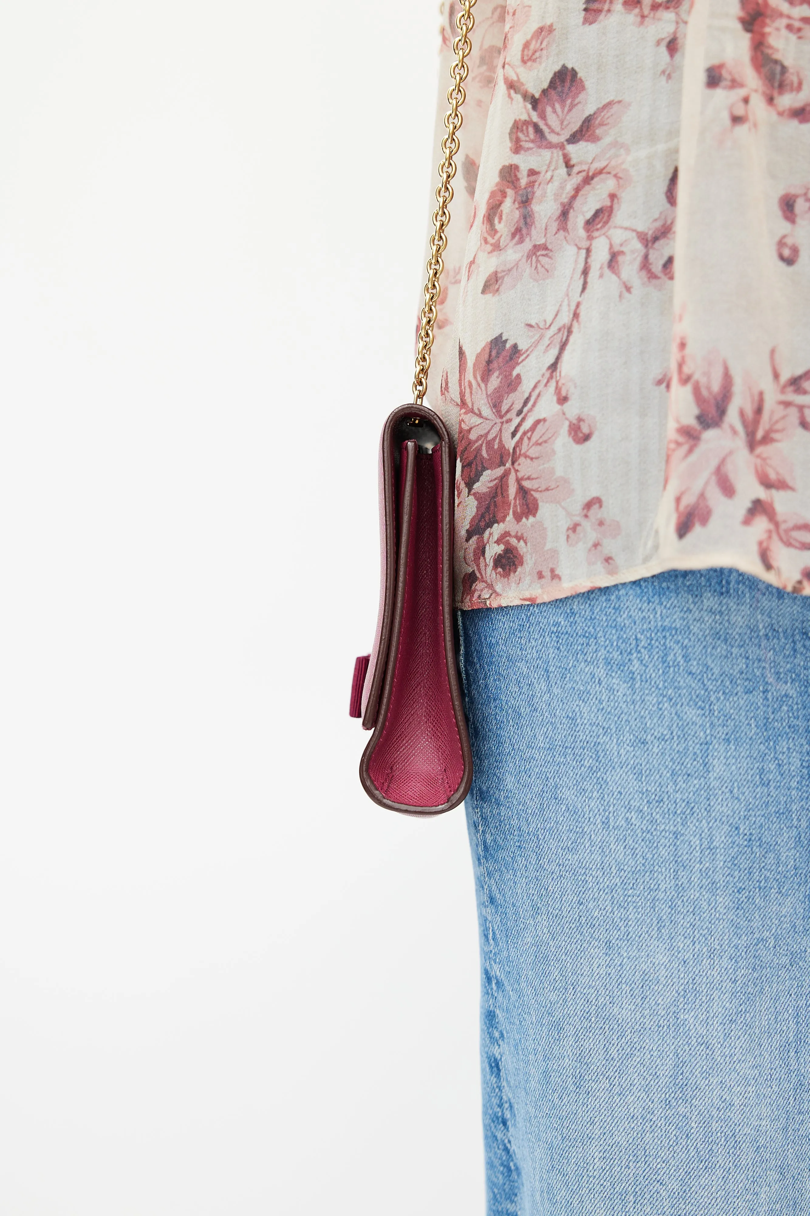 Red Vara Bow Shoulder Bag