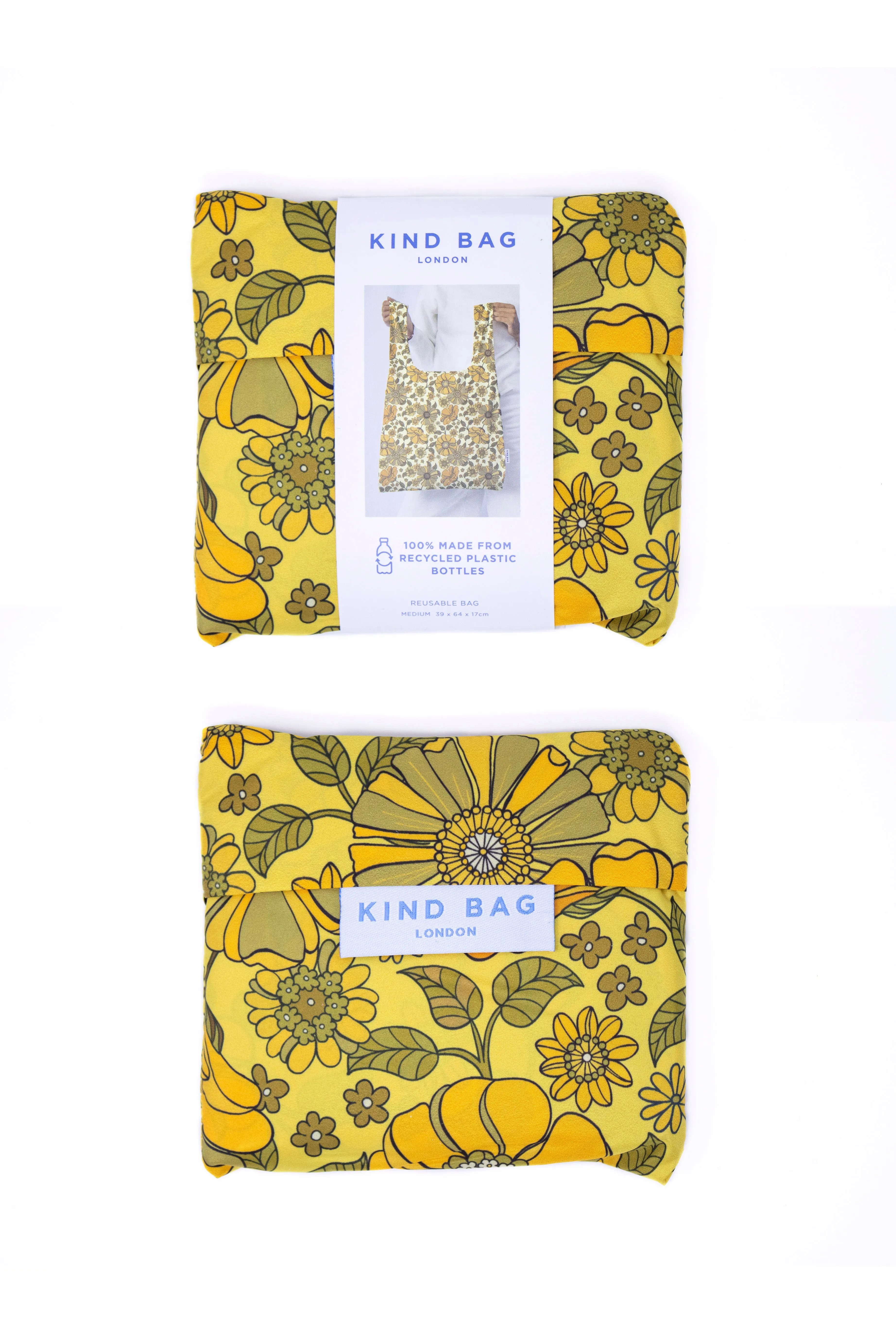 Retro Flowers | Medium Reusable Bag