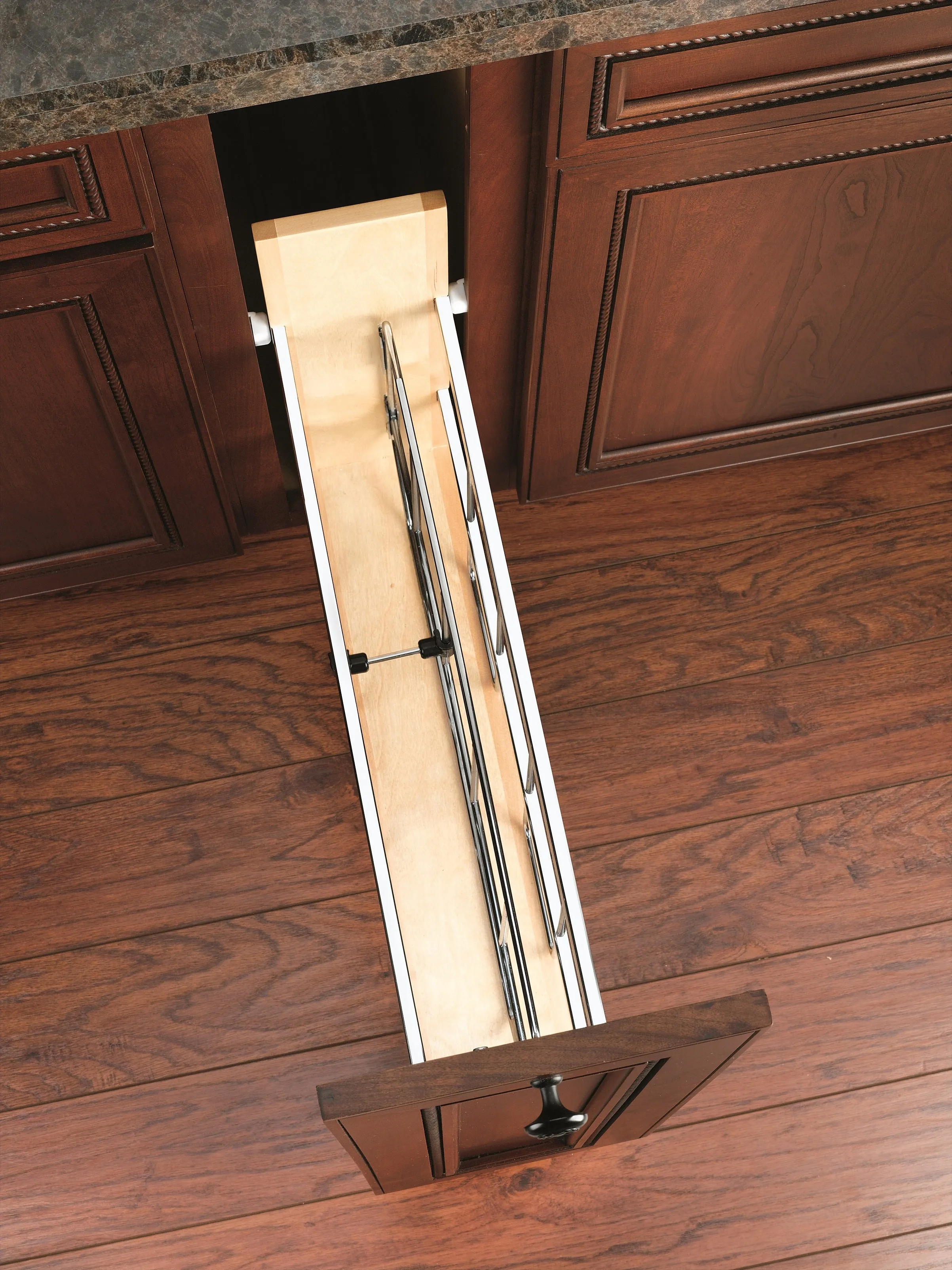 Rev-A-Shelf 5 in Tray Divider, Foil & Wrap Organizer Soft-Close 447-BCBBSC-5C
