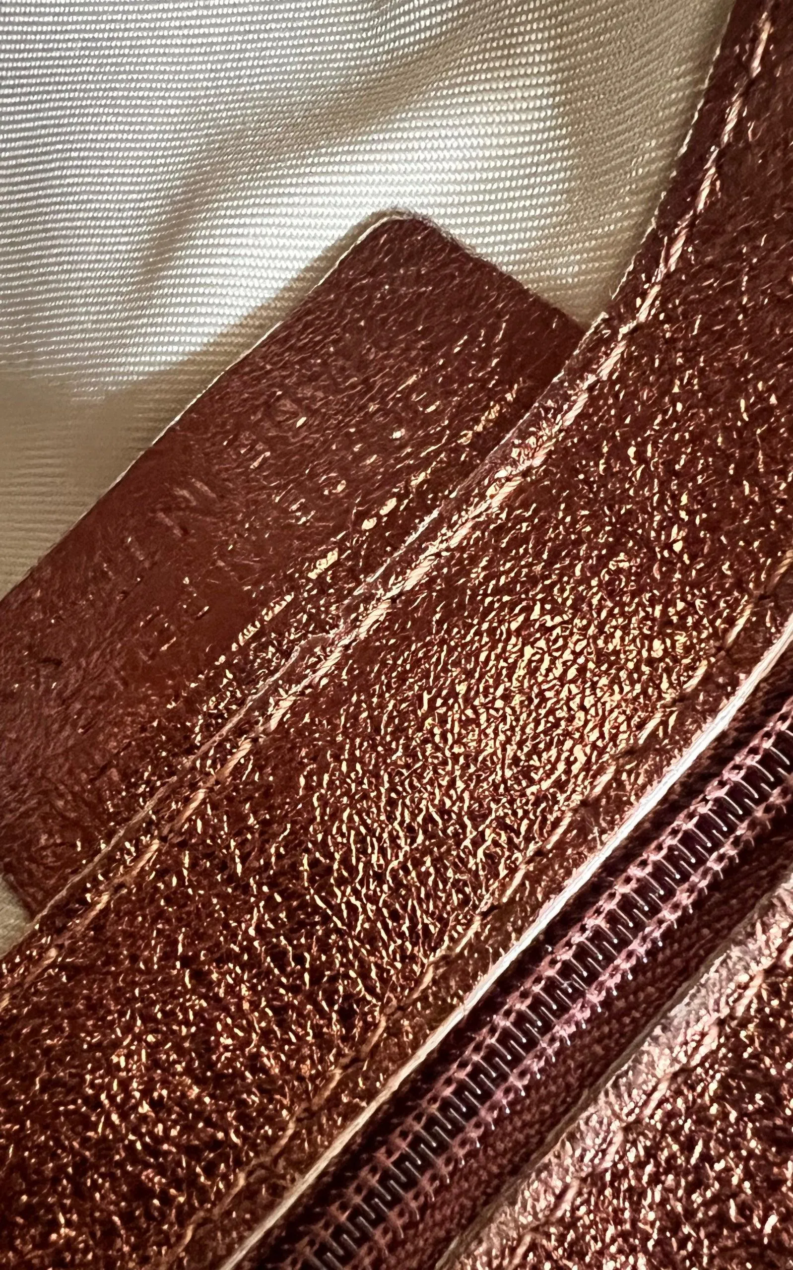 Single Handle Wristlet Crossbody Bag in Bronze