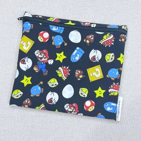 SM and Friends on Black Reusable Sandwich Bag