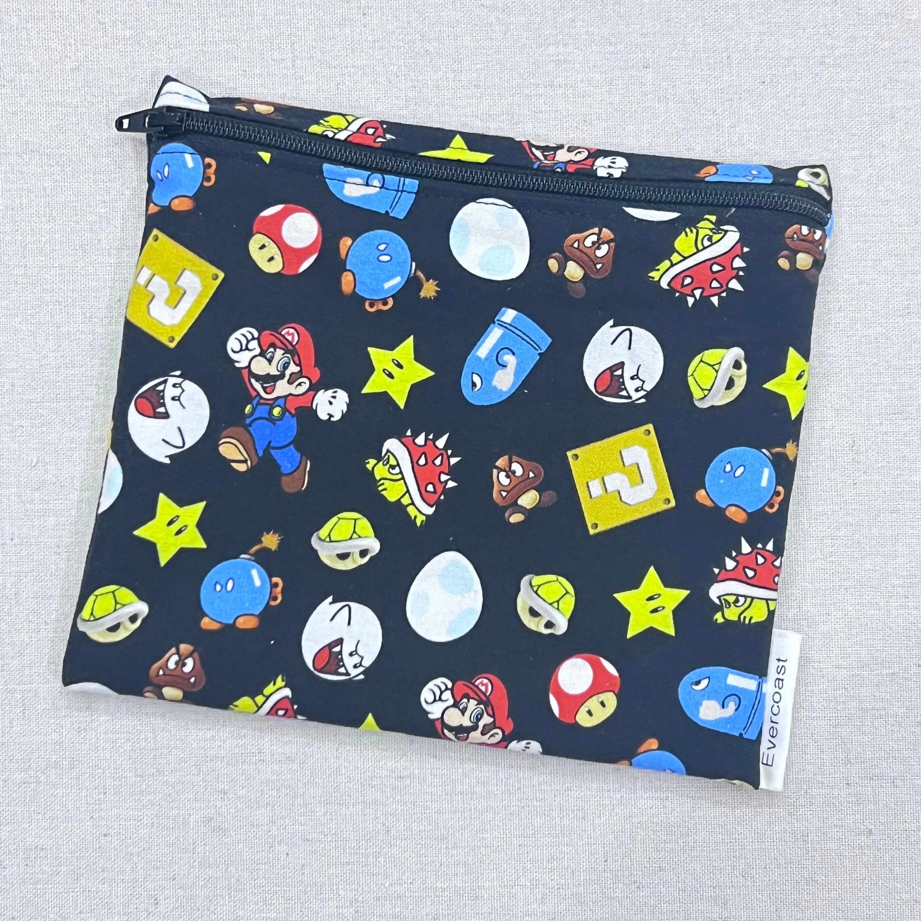 SM and Friends on Black Reusable Sandwich Bag