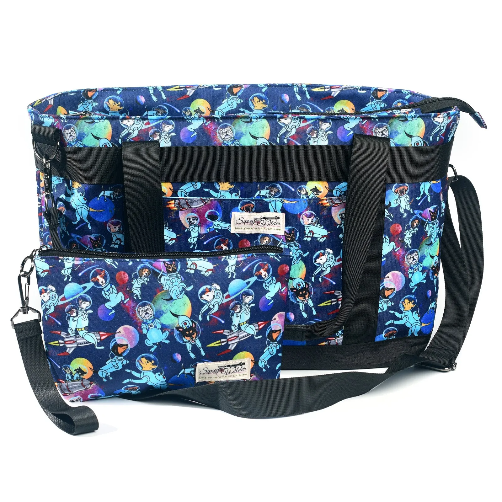 Space Dogs Large Venture Tote