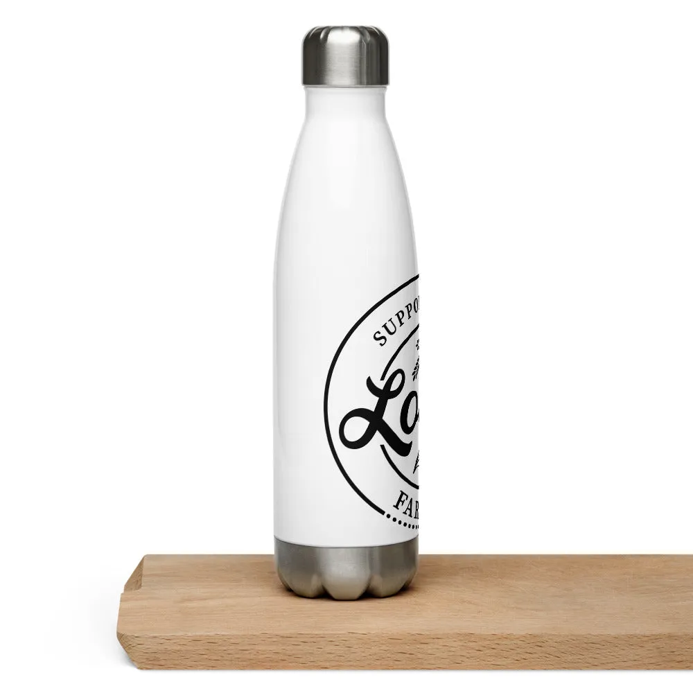 Support Farmers Stainless Steel Water Bottle