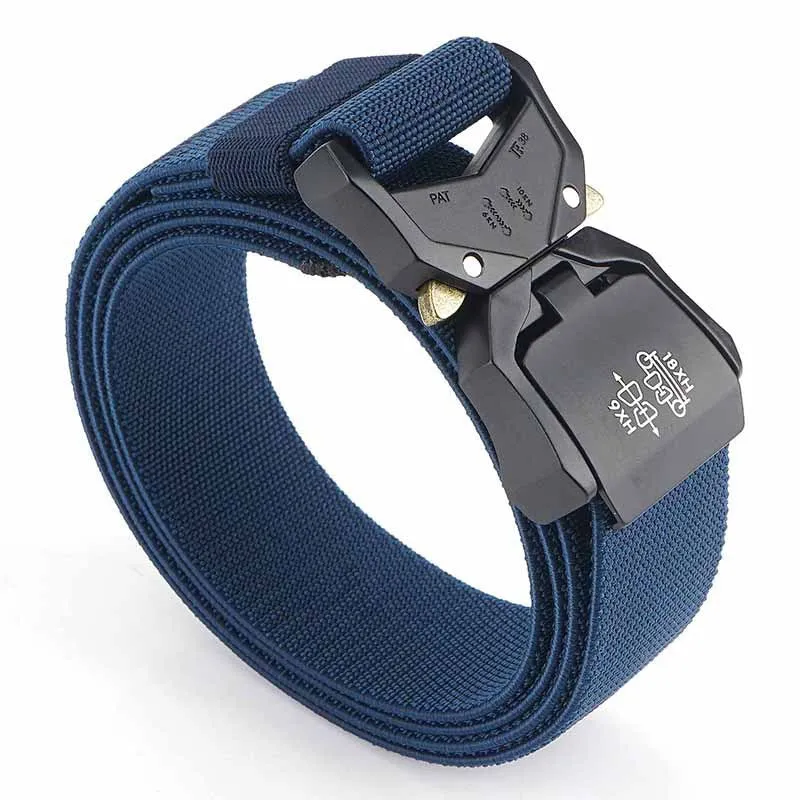 Tactical Nylon Waistband Men's Elastic Pant Belt Military Fan Tooling Belt