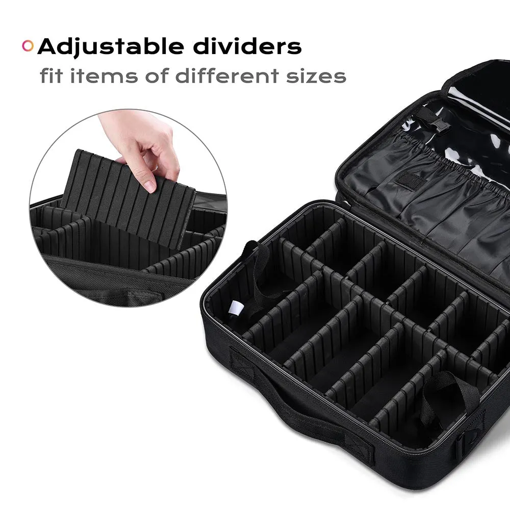 TheLAShop 14in 1200D Oxford Makeup Bag Train Case Organizer