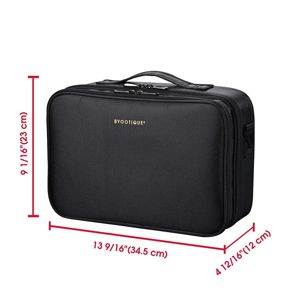 TheLAShop 14in 1200D Oxford Makeup Bag Train Case Organizer