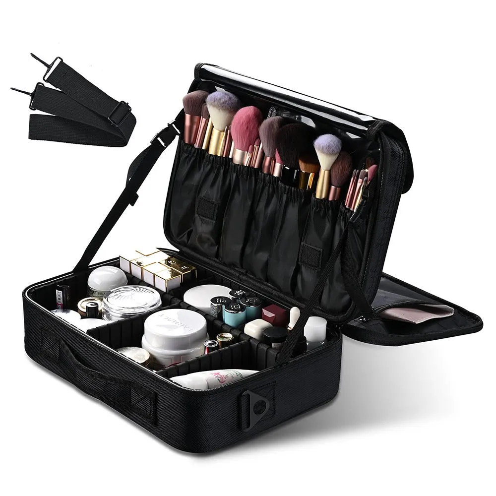 TheLAShop 14in 1200D Oxford Makeup Bag Train Case Organizer