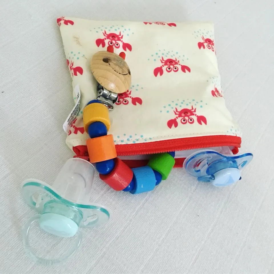 Toddler Sized Reusable Zippered Bag Solid Royal Blue