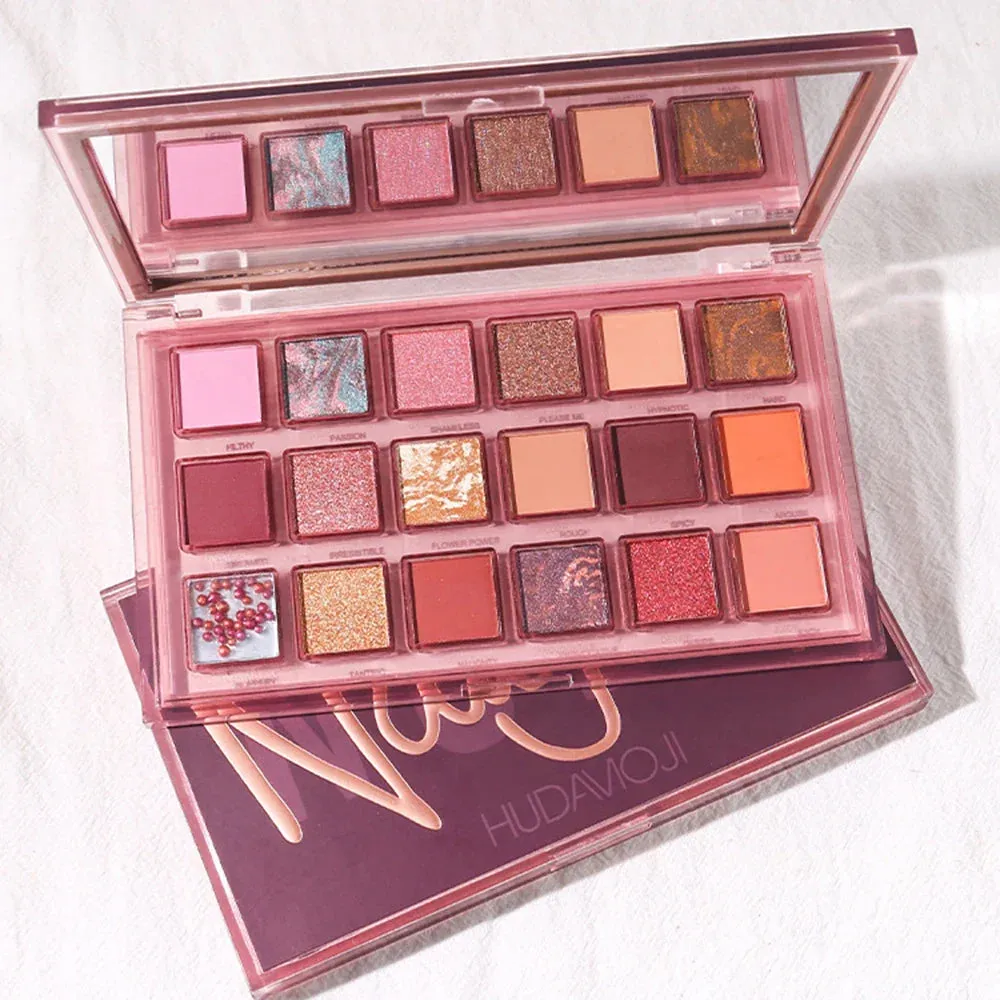 Toleet Christmas Thanksgiving gifts Winter Makeup Ideas 18 Colors Pomegranate seeds Eyeshadow Palette Shimmer  Matte Eye Shadow Waterproof Cosmetic Beauty Makeup TSLM2