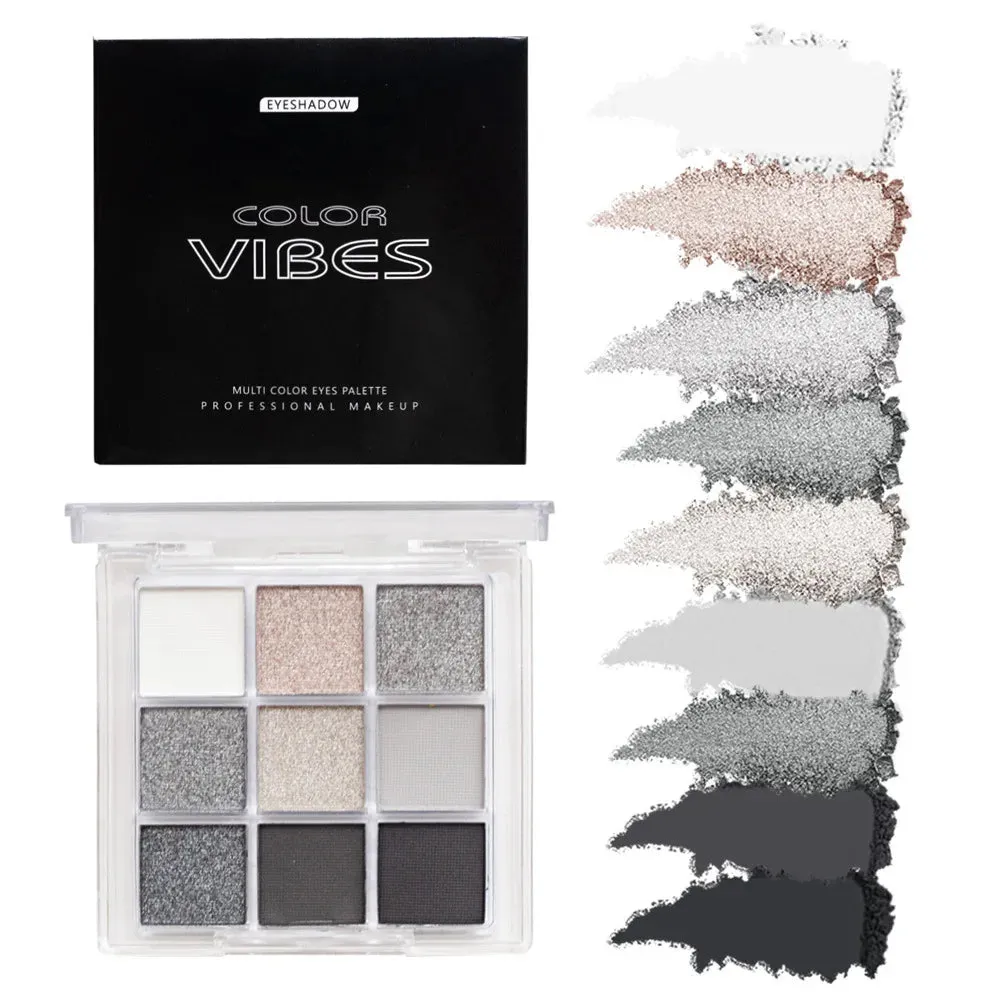 Toleet-Christmas/Thanksgiving Gift Winter Makeup Ideas 9 Colors Glitter Eyeshadow Palette Avocado Green Shimmer Pearlescent Matte Colorful Eye Shadows Palette Waterproof Eye Make Up