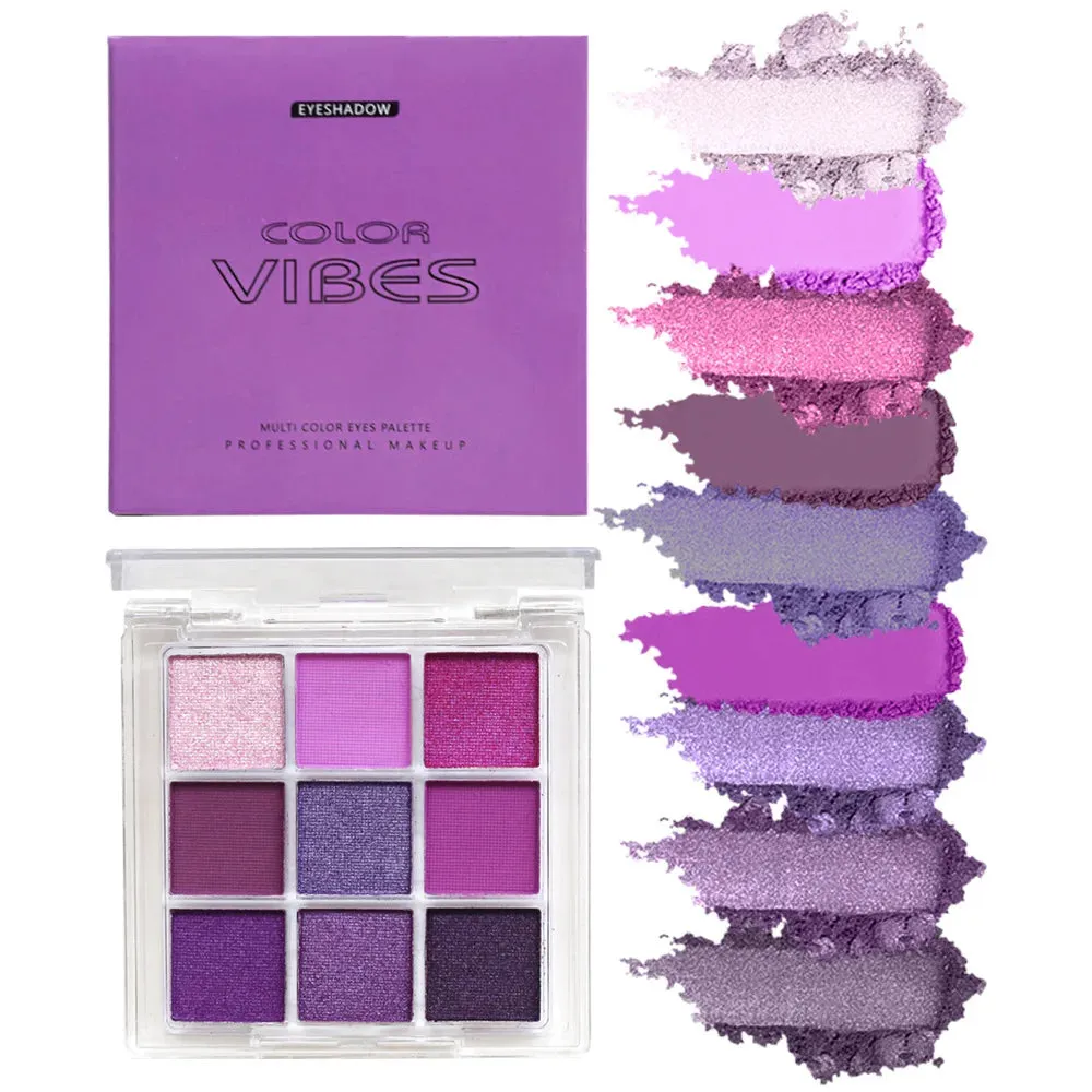 Toleet-Christmas/Thanksgiving Gift Winter Makeup Ideas 9 Colors Glitter Eyeshadow Palette Avocado Green Shimmer Pearlescent Matte Colorful Eye Shadows Palette Waterproof Eye Make Up