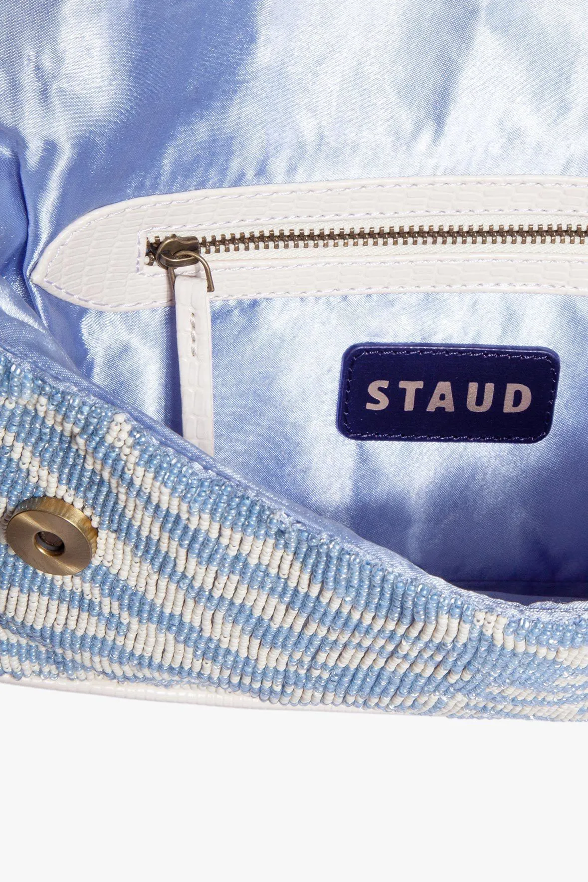 TOMMY BEADED BAG | LIGHT BLUE CREAM