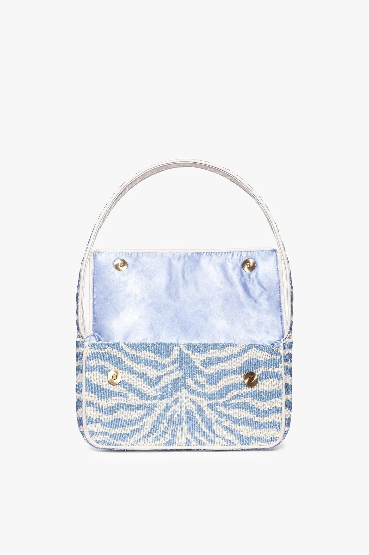 TOMMY BEADED BAG | LIGHT BLUE CREAM